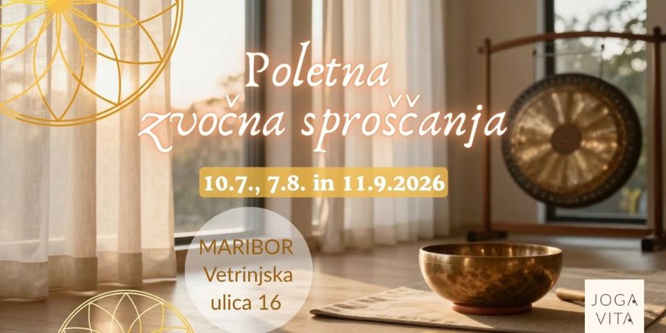 Zvočna sproščanja v Mariboru Zvočna sproščanja v Mariboru